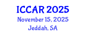 International Conference on Control, Automation and Robotics (ICCAR) November 15, 2025 - Jeddah, Saudi Arabia