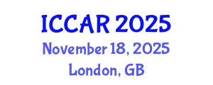 International Conference on Control, Automation and Robotics (ICCAR) November 18, 2025 - London, United Kingdom