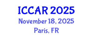 International Conference on Control, Automation and Robotics (ICCAR) November 18, 2025 - Paris, France
