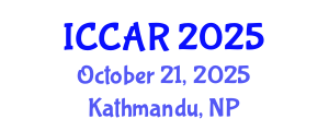 International Conference on Control, Automation and Robotics (ICCAR) October 21, 2025 - Kathmandu, Nepal