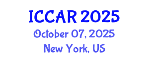 International Conference on Control, Automation and Robotics (ICCAR) October 07, 2025 - New York, United States
