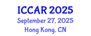 International Conference on Control, Automation and Robotics (ICCAR) September 27, 2025 - Hong Kong, China