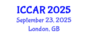International Conference on Control, Automation and Robotics (ICCAR) September 23, 2025 - London, United Kingdom