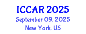 International Conference on Control, Automation and Robotics (ICCAR) September 09, 2025 - New York, United States