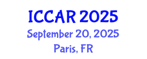 International Conference on Control, Automation and Robotics (ICCAR) September 20, 2025 - Paris, France