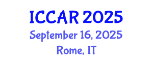 International Conference on Control, Automation and Robotics (ICCAR) September 16, 2025 - Rome, Italy