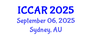 International Conference on Control, Automation and Robotics (ICCAR) September 06, 2025 - Sydney, Australia