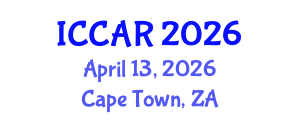 International Conference on Control, Automation and Robotics (ICCAR) April 13, 2026 - Cape Town, South Africa International Conference on Control, Automation and Robotics (ICCAR) April 13, 2026 - Cape Town, South Africa