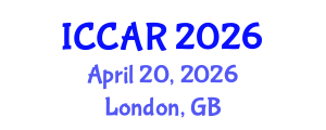 International Conference on Control, Automation and Robotics (ICCAR) April 20, 2026 - London, United Kingdom International Conference on Control, Automation and Robotics (ICCAR) April 20, 2026 - London, United Kingdom