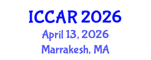 International Conference on Control, Automation and Robotics (ICCAR) April 13, 2026 - Marrakesh, Morocco International Conference on Control, Automation and Robotics (ICCAR) April 13, 2026 - Marrakesh, Morocco
