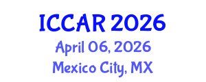 International Conference on Control, Automation and Robotics (ICCAR) April 06, 2026 - Mexico City, Mexico International Conference on Control, Automation and Robotics (ICCAR) April 06, 2026 - Mexico City, Mexico