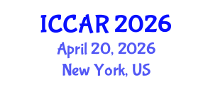 International Conference on Control, Automation and Robotics (ICCAR) April 20, 2026 - New York, United States International Conference on Control, Automation and Robotics (ICCAR) April 20, 2026 - New York, United States