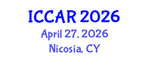 International Conference on Control, Automation and Robotics (ICCAR) April 27, 2026 - Nicosia, Cyprus International Conference on Control, Automation and Robotics (ICCAR) April 27, 2026 - Nicosia, Cyprus