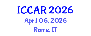 International Conference on Control, Automation and Robotics (ICCAR) April 06, 2026 - Rome, Italy International Conference on Control, Automation and Robotics (ICCAR) April 06, 2026 - Rome, Italy