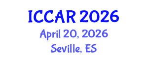 International Conference on Control, Automation and Robotics (ICCAR) April 20, 2026 - Seville, Spain International Conference on Control, Automation and Robotics (ICCAR) April 20, 2026 - Seville, Spain