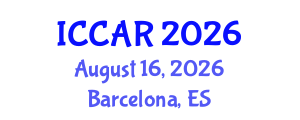 International Conference on Control, Automation and Robotics (ICCAR) August 16, 2026 - Barcelona, Spain