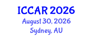 International Conference on Control, Automation and Robotics (ICCAR) August 30, 2026 - Sydney, Australia International Conference on Control, Automation and Robotics (ICCAR) August 30, 2026 - Sydney, Australia