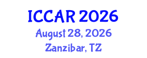 International Conference on Control, Automation and Robotics (ICCAR) August 28, 2026 - Zanzibar, Tanzania International Conference on Control, Automation and Robotics (ICCAR) August 28, 2026 - Zanzibar, Tanzania
