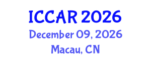 International Conference on Control, Automation and Robotics (ICCAR) December 09, 2026 - Macau, China International Conference on Control, Automation and Robotics (ICCAR) December 09, 2026 - Macau, China