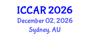 International Conference on Control, Automation and Robotics (ICCAR) December 02, 2026 - Sydney, Australia International Conference on Control, Automation and Robotics (ICCAR) December 02, 2026 - Sydney, Australia