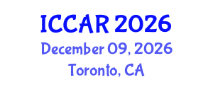 International Conference on Control, Automation and Robotics (ICCAR) December 09, 2026 - Toronto, Canada International Conference on Control, Automation and Robotics (ICCAR) December 09, 2026 - Toronto, Canada