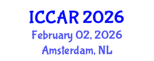 International Conference on Control, Automation and Robotics (ICCAR) February 02, 2026 - Amsterdam, Netherlands