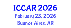 International Conference on Control, Automation and Robotics (ICCAR) February 23, 2026 - Buenos Aires, Argentina International Conference on Control, Automation and Robotics (ICCAR) February 23, 2026 - Buenos Aires, Argentina
