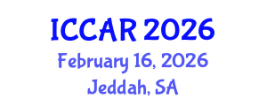 International Conference on Control, Automation and Robotics (ICCAR) February 16, 2026 - Jeddah, Saudi Arabia International Conference on Control, Automation and Robotics (ICCAR) February 16, 2026 - Jeddah, Saudi Arabia