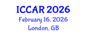 International Conference on Control, Automation and Robotics (ICCAR) February 16, 2026 - London, United Kingdom International Conference on Control, Automation and Robotics (ICCAR) February 16, 2026 - London, United Kingdom