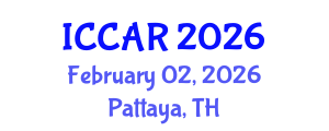 International Conference on Control, Automation and Robotics (ICCAR) February 02, 2026 - Pattaya, Thailand International Conference on Control, Automation and Robotics (ICCAR) February 02, 2026 - Pattaya, Thailand