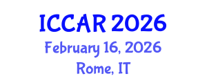 International Conference on Control, Automation and Robotics (ICCAR) February 16, 2026 - Rome, Italy International Conference on Control, Automation and Robotics (ICCAR) February 16, 2026 - Rome, Italy