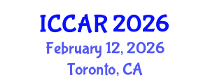 International Conference on Control, Automation and Robotics (ICCAR) February 12, 2026 - Toronto, Canada International Conference on Control, Automation and Robotics (ICCAR) February 12, 2026 - Toronto, Canada