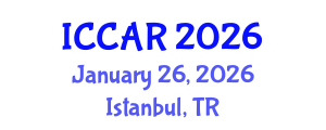 International Conference on Control, Automation and Robotics (ICCAR) January 26, 2026 - Istanbul, Turkey