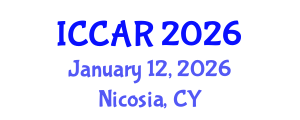 International Conference on Control, Automation and Robotics (ICCAR) January 12, 2026 - Nicosia, Cyprus International Conference on Control, Automation and Robotics (ICCAR) January 12, 2026 - Nicosia, Cyprus