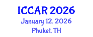 International Conference on Control, Automation and Robotics (ICCAR) January 12, 2026 - Phuket, Thailand International Conference on Control, Automation and Robotics (ICCAR) January 12, 2026 - Phuket, Thailand