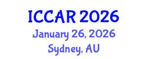 International Conference on Control, Automation and Robotics (ICCAR) January 26, 2026 - Sydney, Australia International Conference on Control, Automation and Robotics (ICCAR) January 26, 2026 - Sydney, Australia