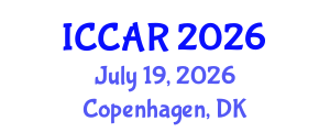 International Conference on Control, Automation and Robotics (ICCAR) July 19, 2026 - Copenhagen, Denmark International Conference on Control, Automation and Robotics (ICCAR) July 19, 2026 - Copenhagen, Denmark