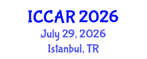International Conference on Control, Automation and Robotics (ICCAR) July 29, 2026 - Istanbul, Turkey International Conference on Control, Automation and Robotics (ICCAR) July 29, 2026 - Istanbul, Turkey