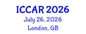 International Conference on Control, Automation and Robotics (ICCAR) July 26, 2026 - London, United Kingdom International Conference on Control, Automation and Robotics (ICCAR) July 26, 2026 - London, United Kingdom
