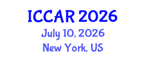 International Conference on Control, Automation and Robotics (ICCAR) July 10, 2026 - New York, United States International Conference on Control, Automation and Robotics (ICCAR) July 10, 2026 - New York, United States