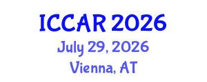 International Conference on Control, Automation and Robotics (ICCAR) July 29, 2026 - Vienna, Austria International Conference on Control, Automation and Robotics (ICCAR) July 29, 2026 - Vienna, Austria