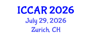 International Conference on Control, Automation and Robotics (ICCAR) July 29, 2026 - Zurich, Switzerland