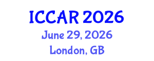 International Conference on Control, Automation and Robotics (ICCAR) June 29, 2026 - London, United Kingdom