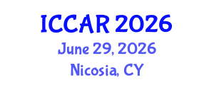 International Conference on Control, Automation and Robotics (ICCAR) June 29, 2026 - Nicosia, Cyprus