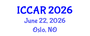 International Conference on Control, Automation and Robotics (ICCAR) June 22, 2026 - Oslo, Norway International Conference on Control, Automation and Robotics (ICCAR) June 22, 2026 - Oslo, Norway