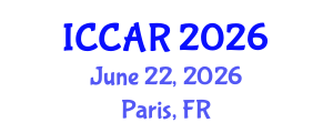 International Conference on Control, Automation and Robotics (ICCAR) June 22, 2026 - Paris, France International Conference on Control, Automation and Robotics (ICCAR) June 22, 2026 - Paris, France