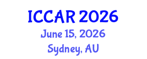International Conference on Control, Automation and Robotics (ICCAR) June 15, 2026 - Sydney, Australia International Conference on Control, Automation and Robotics (ICCAR) June 15, 2026 - Sydney, Australia