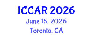 International Conference on Control, Automation and Robotics (ICCAR) June 15, 2026 - Toronto, Canada International Conference on Control, Automation and Robotics (ICCAR) June 15, 2026 - Toronto, Canada