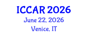 International Conference on Control, Automation and Robotics (ICCAR) June 22, 2026 - Venice, Italy International Conference on Control, Automation and Robotics (ICCAR) June 22, 2026 - Venice, Italy