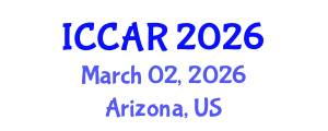 International Conference on Control, Automation and Robotics (ICCAR) March 02, 2026 - Arizona, United States International Conference on Control, Automation and Robotics (ICCAR) March 02, 2026 - Arizona, United States